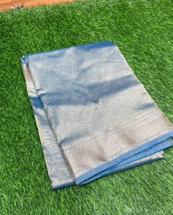 Clearance Sale in Banarasi Tissue Crush Saree - 5