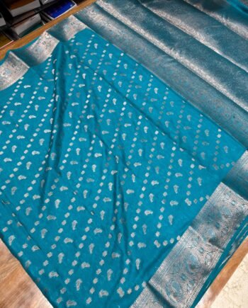 Bamboo Semi Silk Saree - Diwali Arrivals - 6