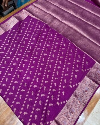 Bamboo Semi Silk Saree - Diwali Arrivals - 3
