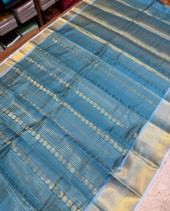 Semi Silk Saree with Allover Jacquard - Offer Prices - 6