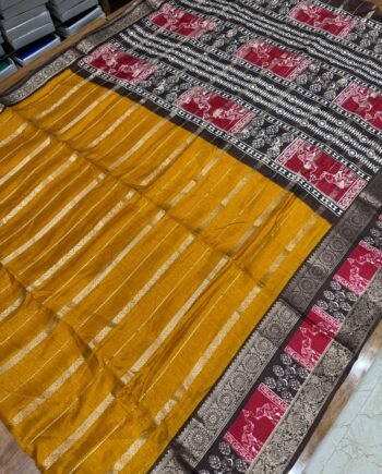 Binny Semi Silk Saree - Rettapetta Border and Jacquard Weaving - 3