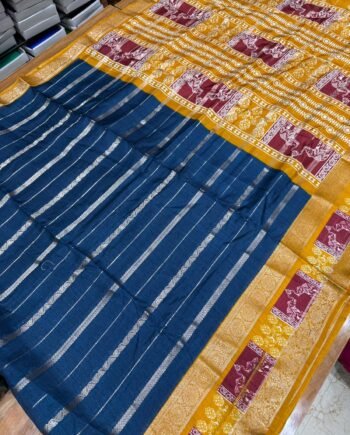 Binny Semi Silk Saree - Rettapetta Border and Jacquard Weaving - 4