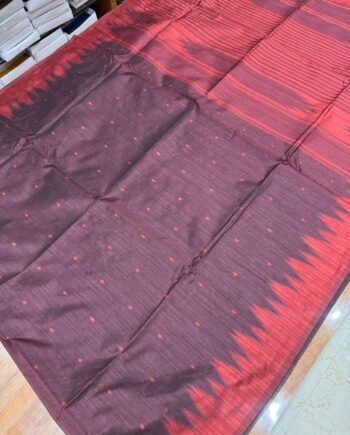 Budget Raw Semi Silk Saree - Tower Border - 6