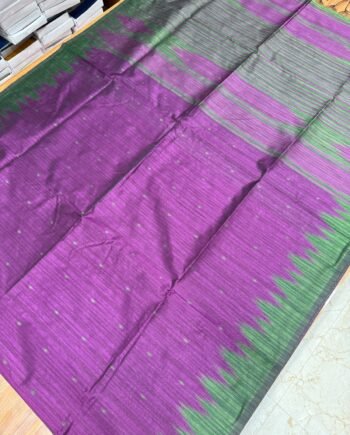 Budget Raw Semi Silk Saree - Tower Border - 7