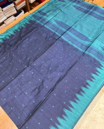 Budget Raw Semi Silk Saree - Tower Border - 5