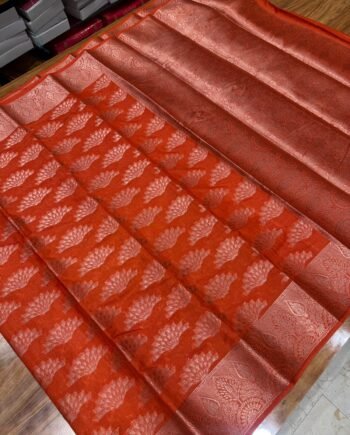 Bamboo Semi Silk Saree - Diwali Arrivals - 3