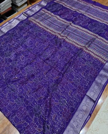 Allover Sequence Work in Georgette Saree - 2
