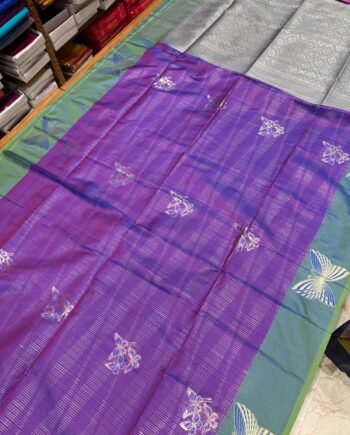 Vairaoosi Butterfly Semi Soft Silk Saree - Diwali Arrivals - 6