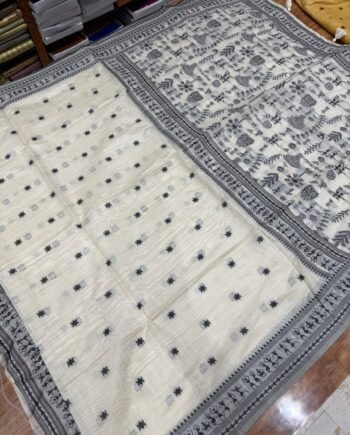 Warli Muga Cotton Saree - 4