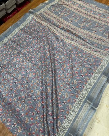 Binny Semi Silk Saree - Multicolour Pastel Paisley - 6