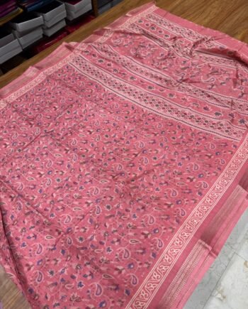 Binny Semi Silk Saree - Multicolour Pastel Paisley - 3