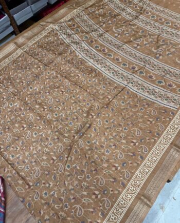 Binny Semi Silk Saree - Multicolour Pastel Paisley - 1