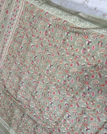 Binny Semi Silk Saree - Multicolour Pastel Paisley - 2