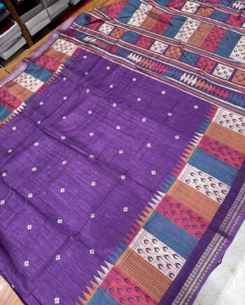 Binny Semi Silk Saree - Multicolour Tower Border - 1