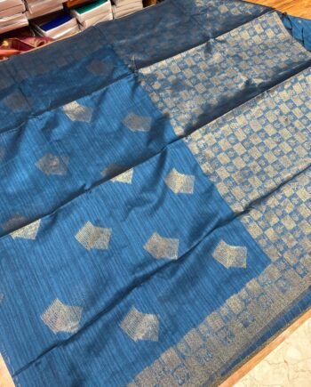 Geometric Budget Raw Semi Silk Saree - 7