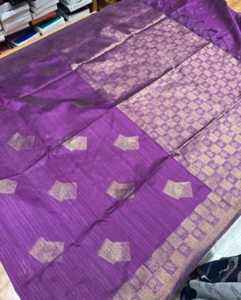 Geometric Budget Raw Semi Silk Saree - 6