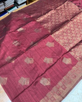 Geometric Budget Raw Semi Silk Saree - 4