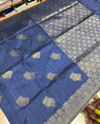 Geometric Budget Raw Semi Silk Saree - 3