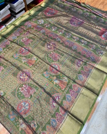 Pashmina Inspired Binny Semi Silk Saree - 3