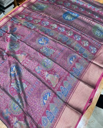 Pashmina Inspired Binny Semi Silk Saree - 4