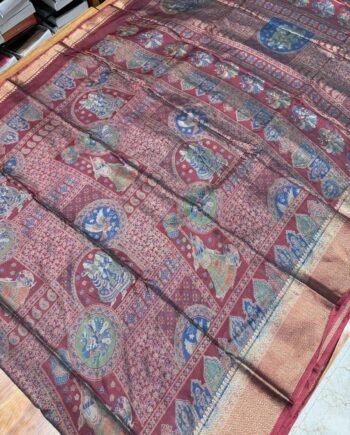 Pashmina Inspired Binny Semi Silk Saree - 6
