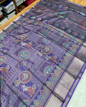 Pashmina Inspired Binny Semi Silk Saree - 7