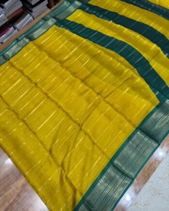 Dola Semi Silk Saree - Allover Zari Weaving - 5