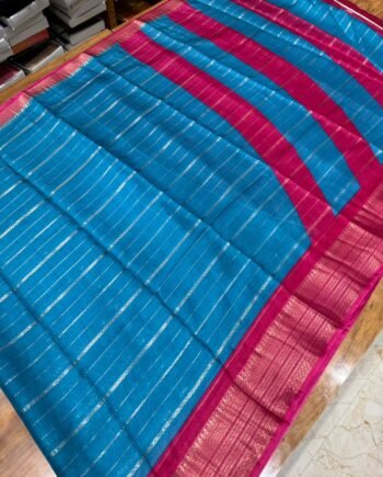 Dola Semi Silk Saree - Allover Zari Weaving - 3