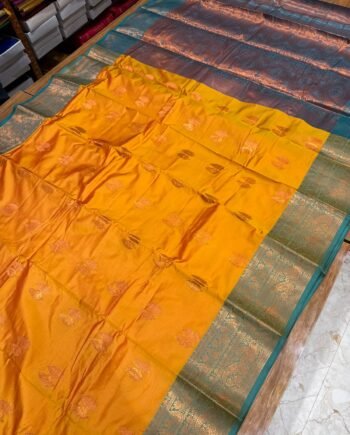 Semi Silk Saree with Allover Butta - 3