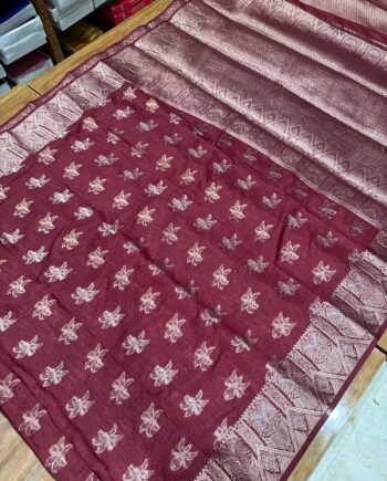 Bamboo Semi Silk Saree - Diwali Arrivals  - 2