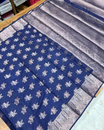 Bamboo Semi Silk Saree - Diwali Arrivals  - 1