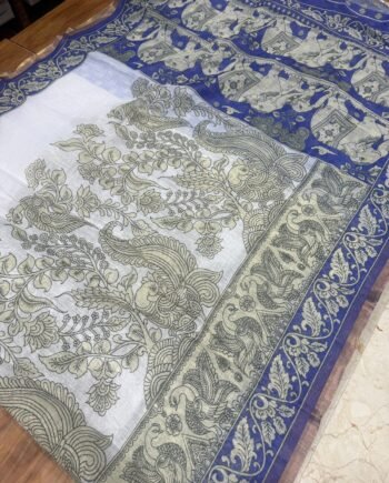 Linen Cotton Saree - Kalamkari Design - Offer Price - 5