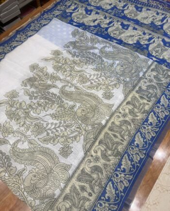 Linen Cotton Saree - Kalamkari Design - Offer Price - 2