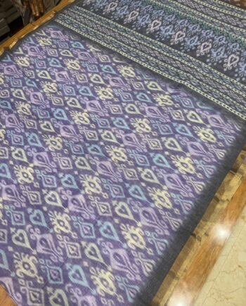 Linen Cotton Saree - Pochampally Design - Offer Prices - 2