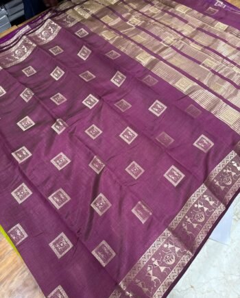 Tussar Semi Silk Saree - Warli Design - 11