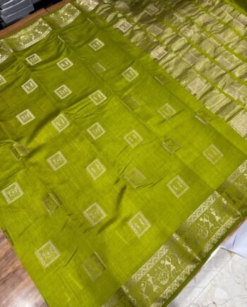 Tussar Semi Silk Saree - Warli Design - 12