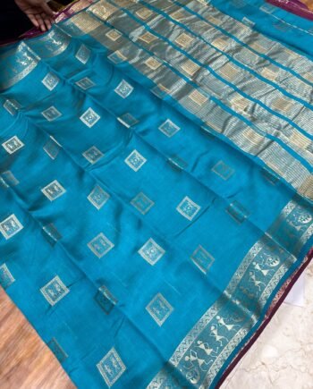Tussar Semi Silk Saree - Warli Design - 13