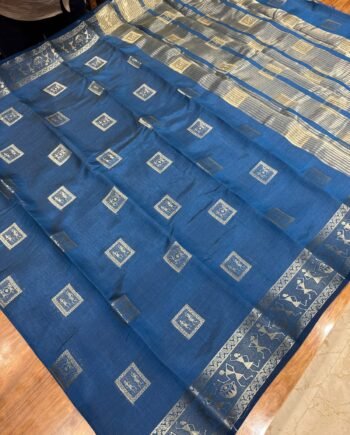 Tussar Semi Silk Saree - Warli Design - 9
