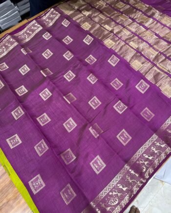 Tussar Semi Silk Saree - Warli Design - 10
