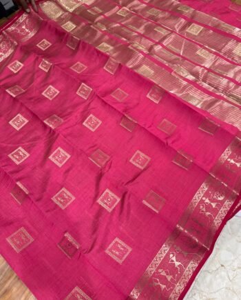Tussar Semi Silk Saree - Warli Design - 6