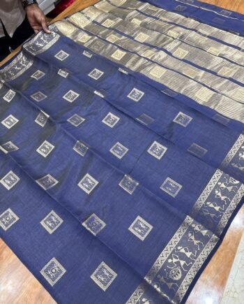 Tussar Semi Silk Saree - Warli Design - 5