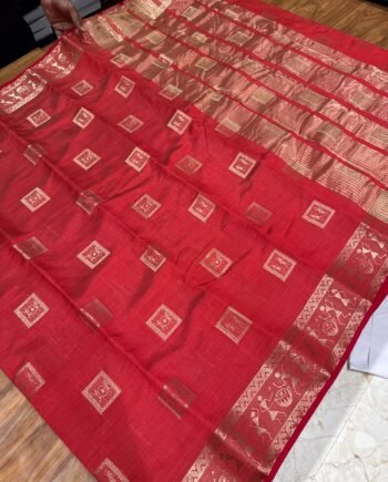 Tussar Semi Silk Saree - Warli Design - 4