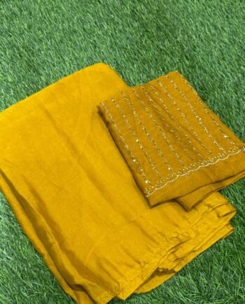 Rangoli Crush Saree with Aari Sequence Blouse - 7