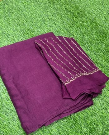 Rangoli Crush Saree with Aari Sequence Blouse - 6