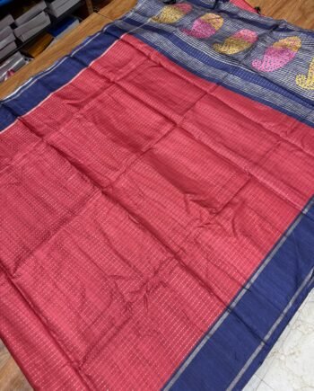 Needle Silk Saree - Paisley Pallu with Allover Weaving