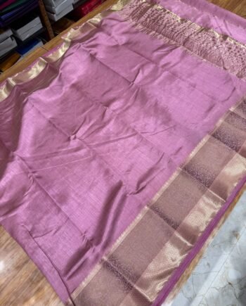 Tussar Semi Silk Saree - Paisley Design - 13