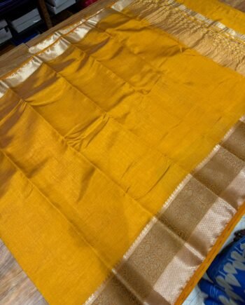 Tussar Semi Silk Saree - Paisley Design - 10