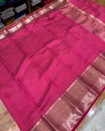 Tussar Semi Silk Saree - Paisley Design - 3