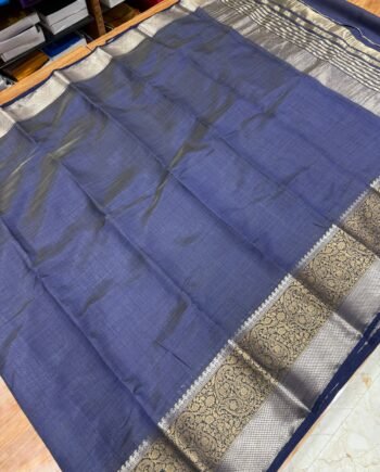Tussar Semi Silk Saree - Paisley Design - 2