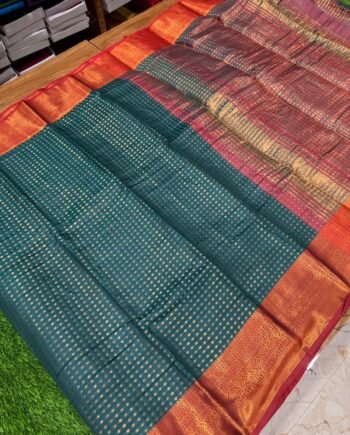 Semi Silk Saree - Small Butta - 3